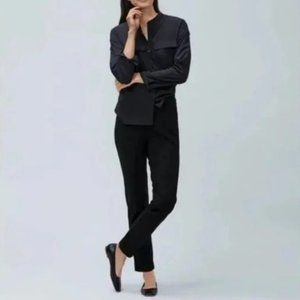 Ministry of Supply Womens Pant Fusion Straight Leg Black Medium